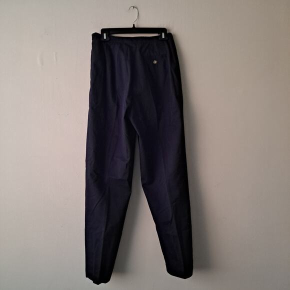 Talbots Wrinkle Resistant Cotton Pants Pull On Tapered Ankle Black Women Sz 10L - Picture 4 of 9